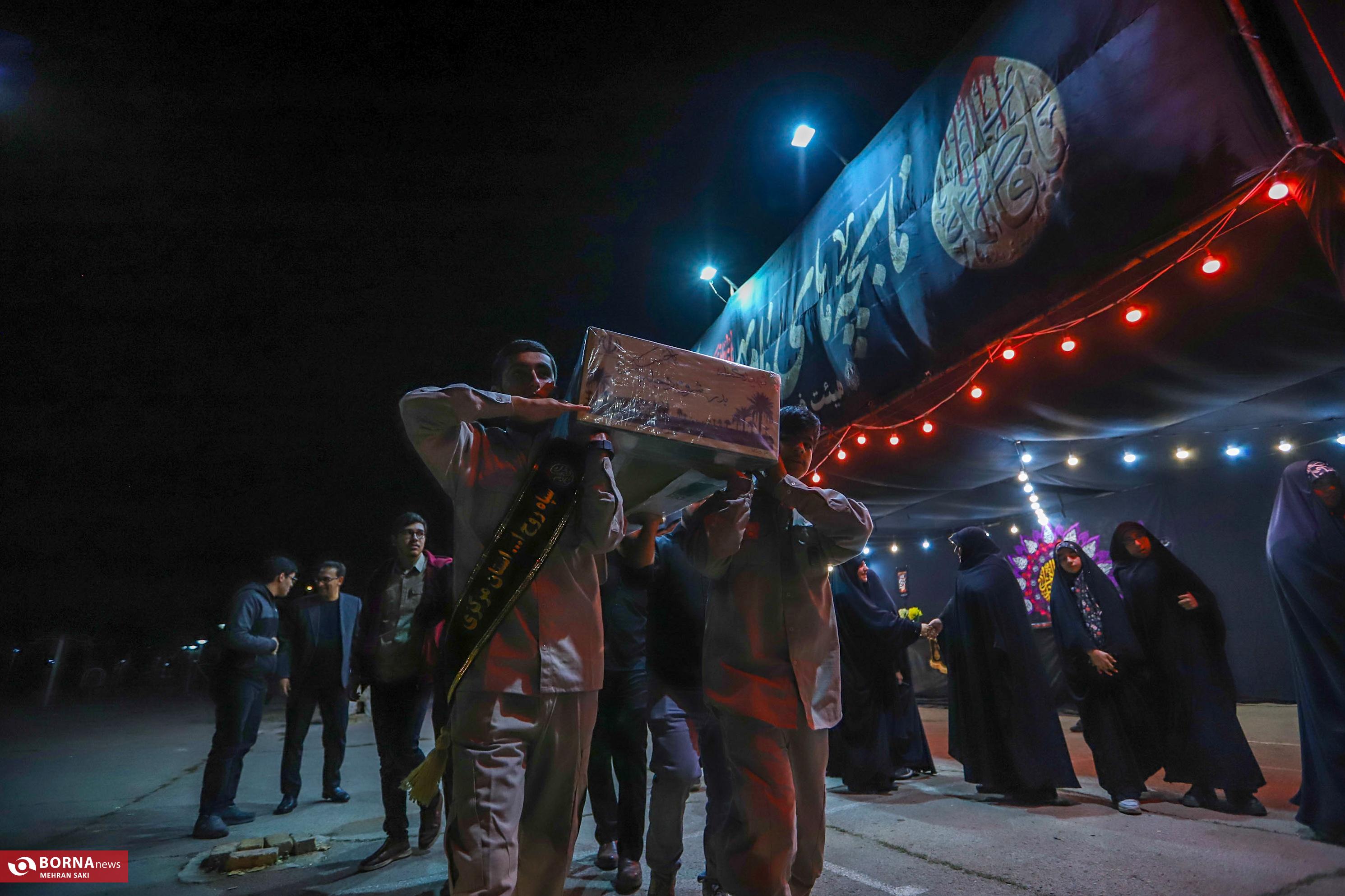 محفل وداع با شهید گمنام در مسجد چهارده معصوم اراک