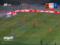 واکنش خوب دروازه بان پادیاب رو دو شوت رضاییان و منیرالحدادی