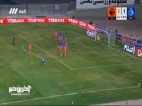 گل دوم استقلال به پادیاب خلخال توسط یاسر آسانی 