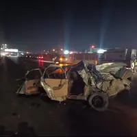 واژگونی خودرو در محور فولادشهر _ فلاورجان، ۲ کشته و ۲ زخمی برجا گذاشت