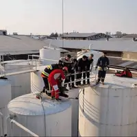 سقوط یک کارگر از ارتفاع در شهرک صنعتی ایوانکی