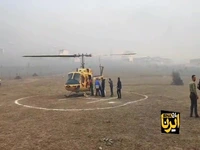 ورود بالگردهای ارتش به مازندران برای مهار آتش‌سوزی جنگل‌های چالوس