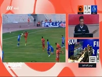 اخراج سجاد تقوی بازیکن پادیاب در دقیقه 23