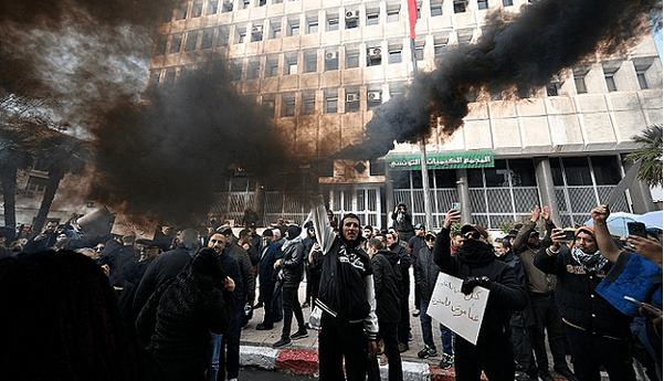 تظاهرات علیه رئیس جمهور تونس