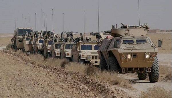 ورود 20 خودروی نظامی آمریکا به خاک عراق