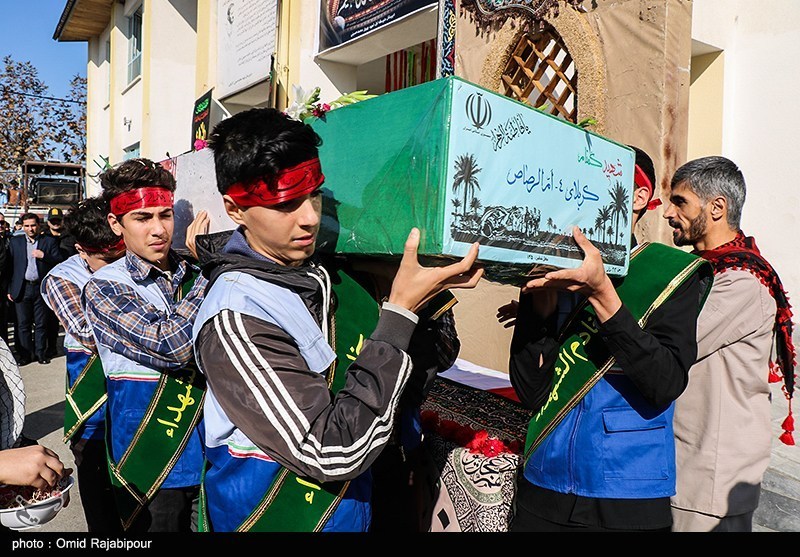 عکس/مراسم وداع با پیکر شهید گمنام در کلاچای گیلان 