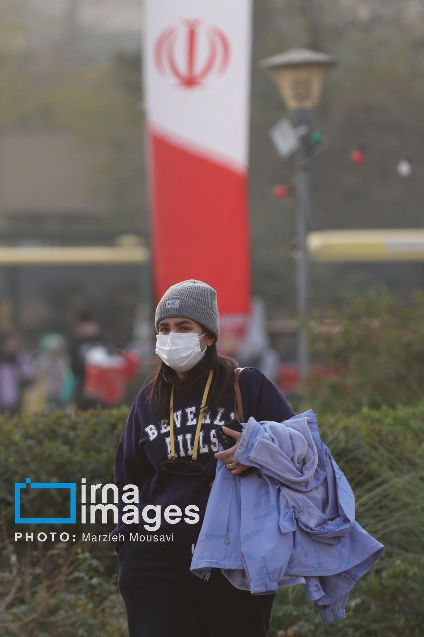 عکس/هوای نارنجی تهران