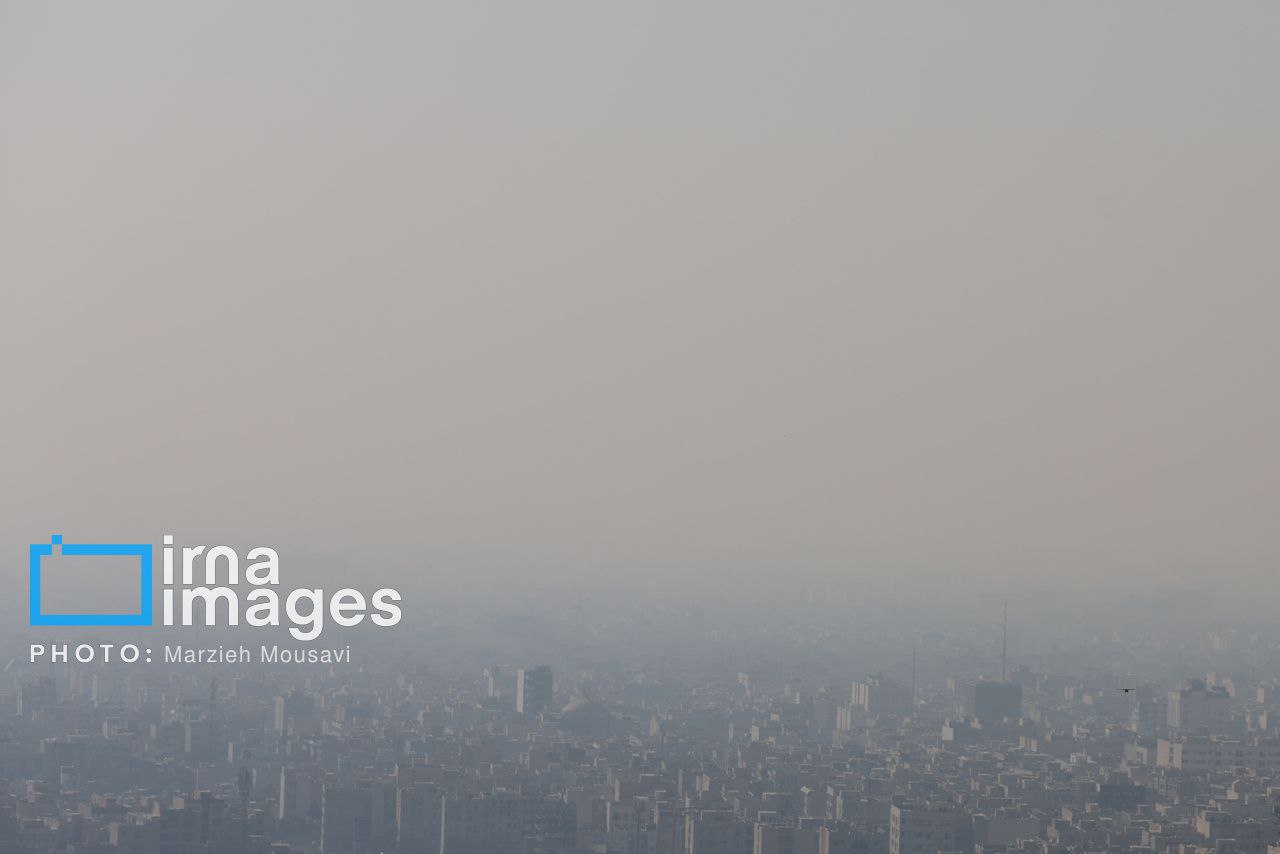 عکس/هوای نارنجی تهران