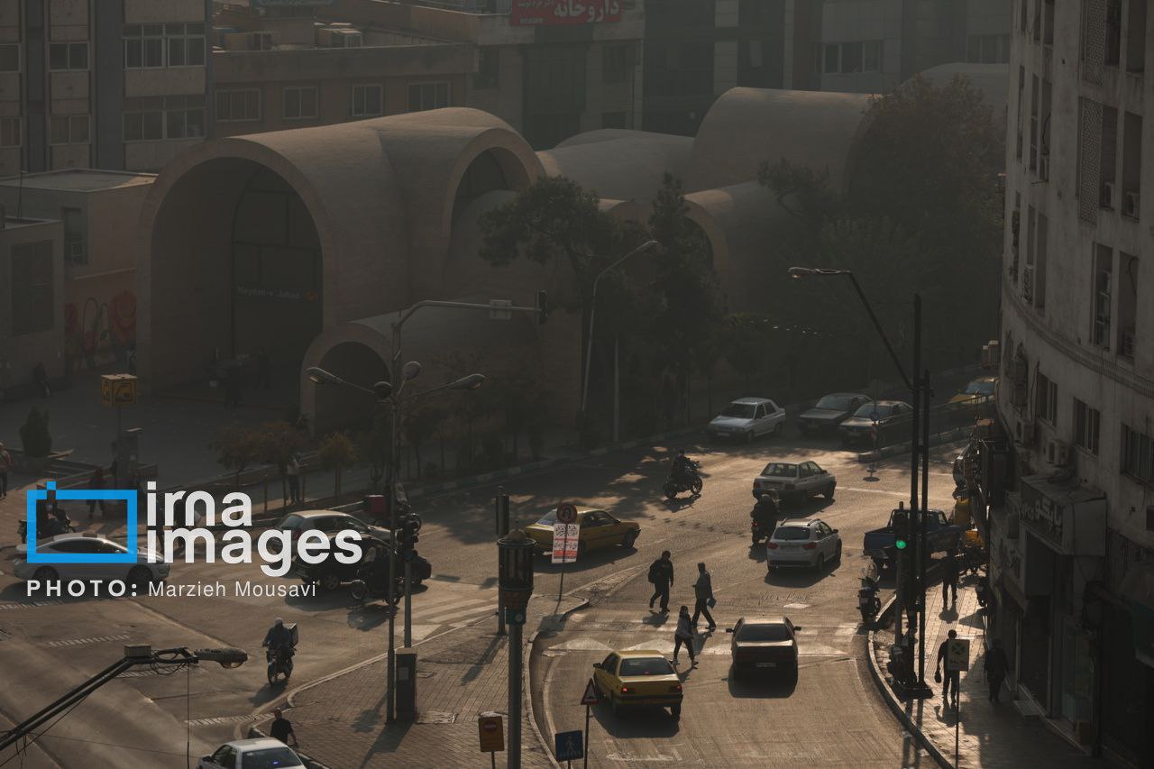 عکس/هوای نارنجی تهران