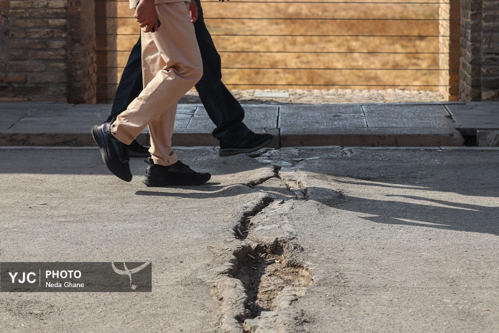 عکس/ افزایش فرونشست زمین در اصفهان