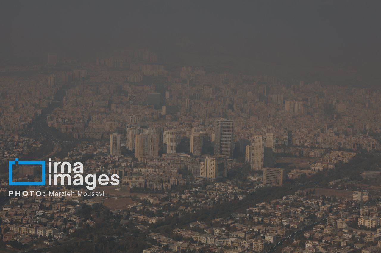 عکس/هوای نارنجی تهران