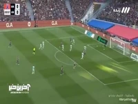 گل اول بارسلونا توسط لواندوفسکی در دقیقه 4