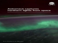 نمایش باشکوه شفق قطبی از ایستگاه فضایی بین‌المللی