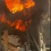 هدف قرار گرفتن یک خودرو در غرب شهر غزه