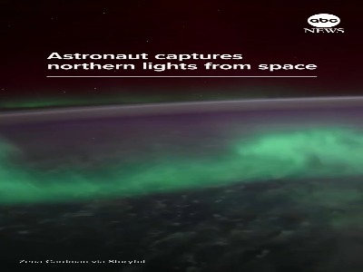 نمایش باشکوه شفق قطبی از ایستگاه فضایی بین‌المللی