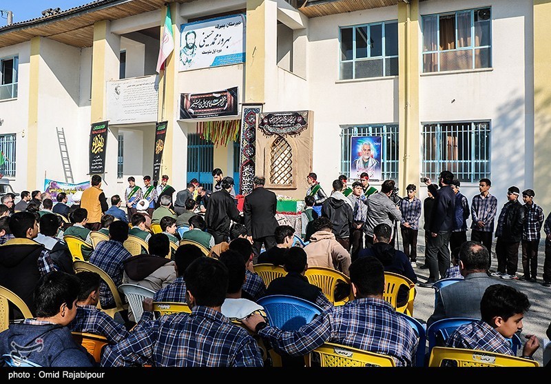 عکس/مراسم وداع با پیکر شهید گمنام در کلاچای گیلان 