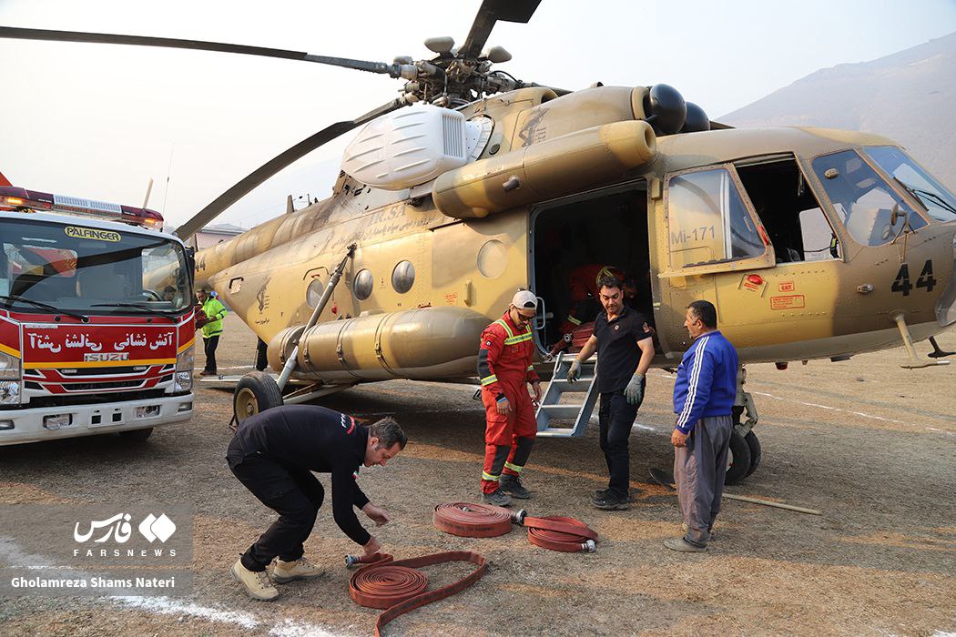 عکس/ حضور تیم آتش‌نشانی شهرداری تهران در الیت  