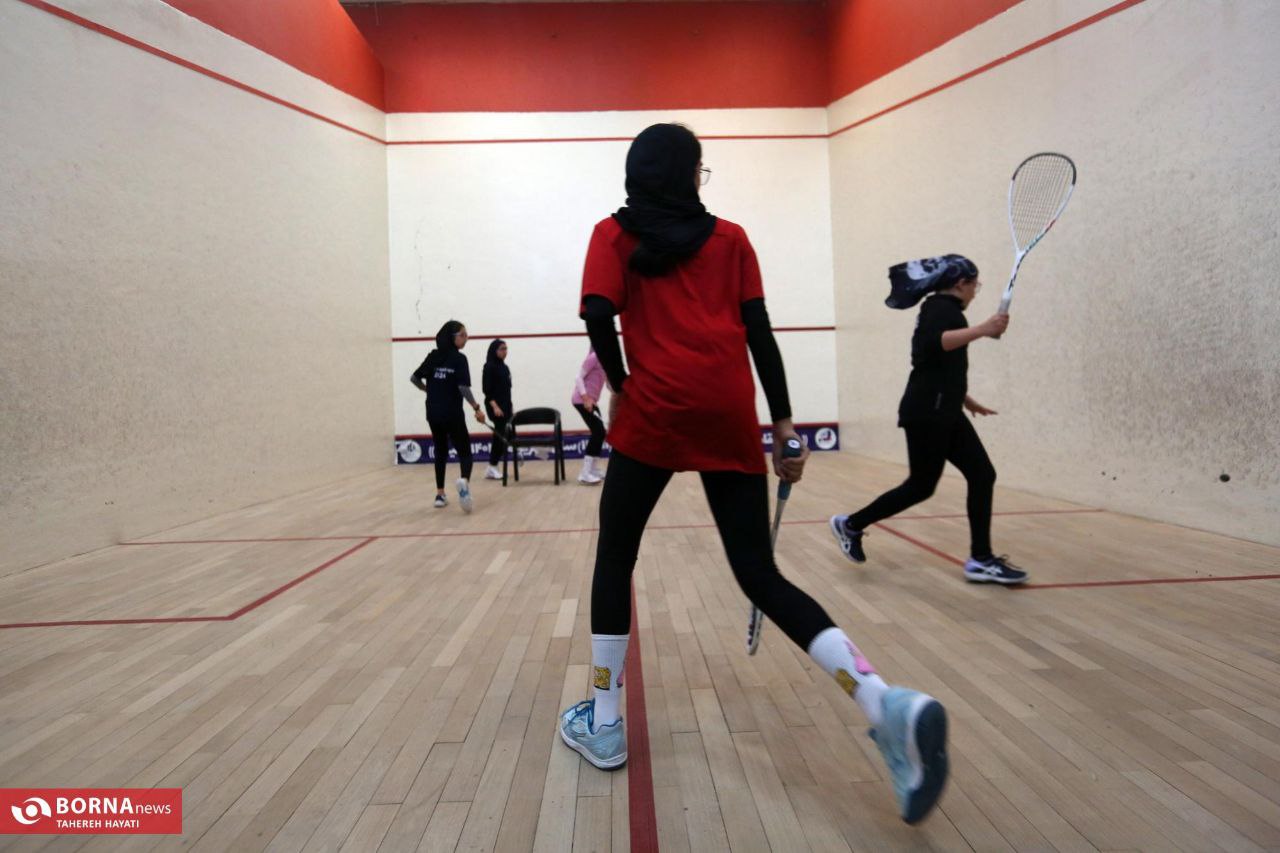 اردوی تیم ملی اسکواش دختران در شیراز