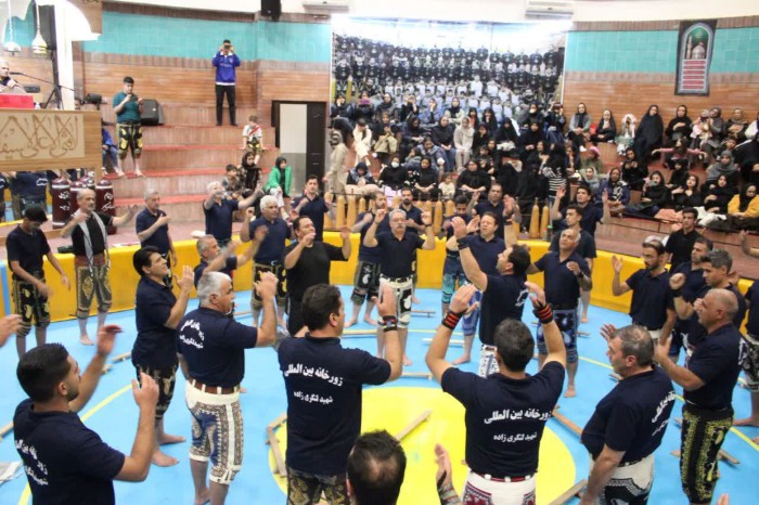 عزاداری فاطمی در زورخانه شهید لنگری‌زاده کرمان