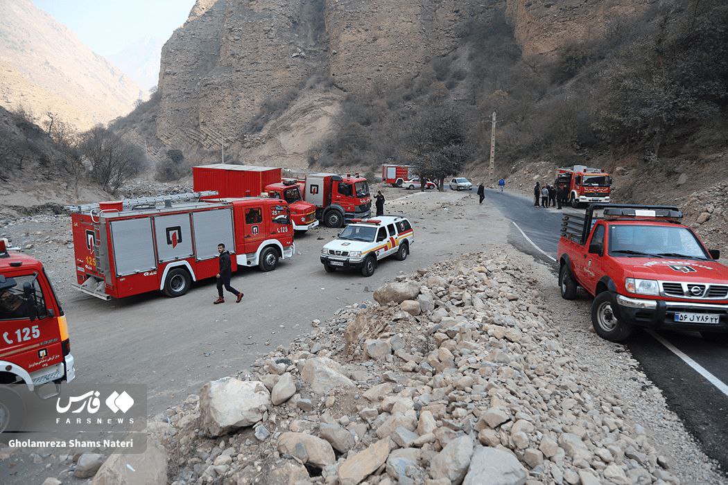 عکس/ حضور تیم آتش‌نشانی شهرداری تهران در الیت  