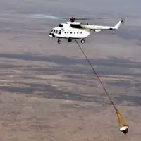 بالگرد آتش‌ نشان وارد عملیات اطفای حریق در جنگل‌های جلفا شد 