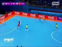گل چهارم برزیل به ایران