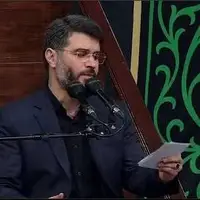 لحظاتی از روضه‌خوانی آقای میثم مطیعی در مراسم شب شهادت حضرت زهرا(س)