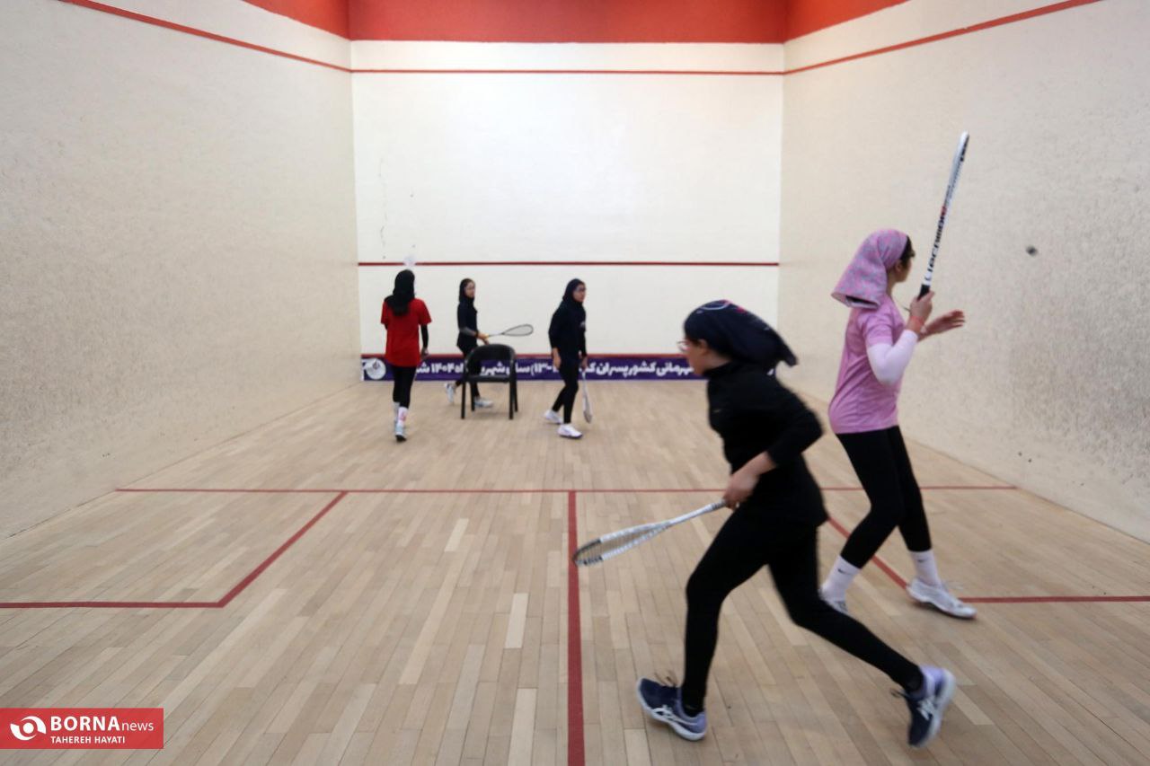 اردوی تیم ملی اسکواش دختران در شیراز