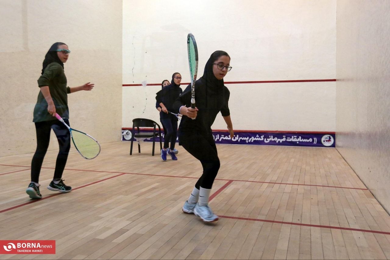 اردوی تیم ملی اسکواش دختران در شیراز