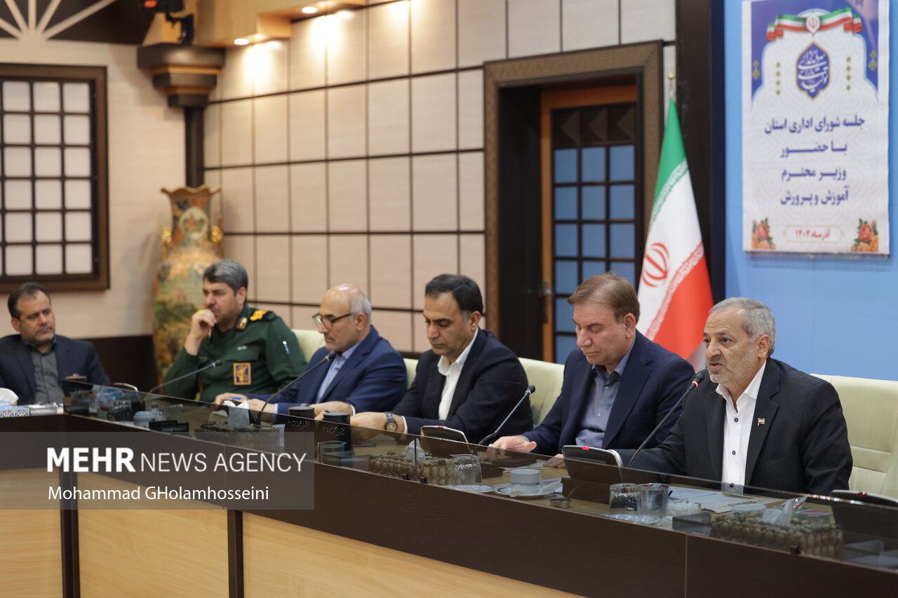 جلسه شورای اداری استان بوشهر با حضور وزیر آموزش‌وپرورش