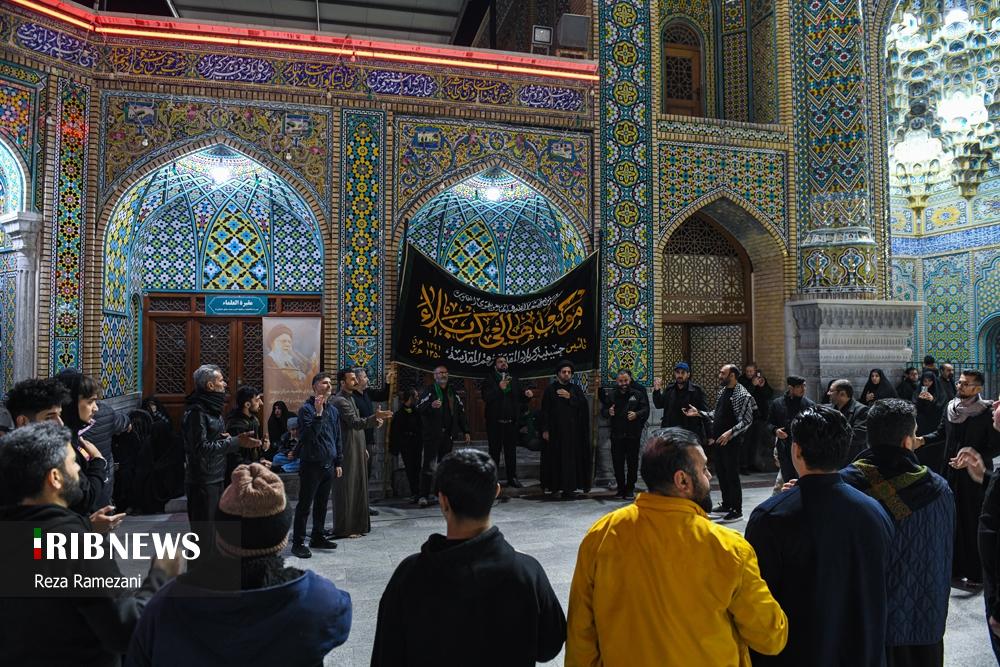 حال و هوای شب شهادت حضرت زهرا(س) در حرم بانوی کریمه