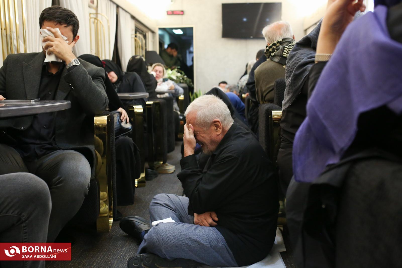 عزاداری شهادت حضرت فاطمه الزهرا (س) در قطار ایران