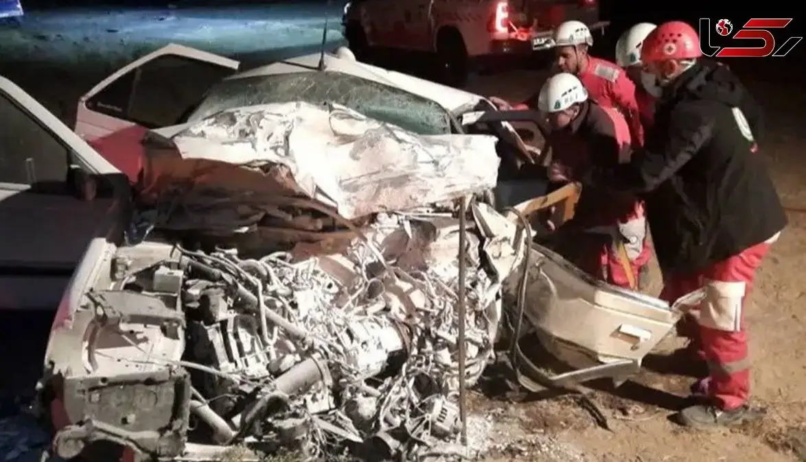 دو کشته و یک مجروح در برخورد شدید دو پژو در جنوب قشم 