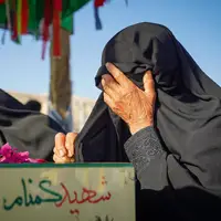  مراسم وداع با شهدای گمنام دفاع مقدس در حرم مطهر