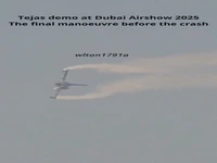 ویدیوی جدید و واضح از لحظه سقوط جنگنده هند در نمایشگاه دبی