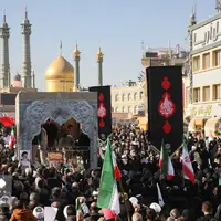 عکس/ تشییع هفت شهید گمنام در قم