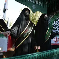 عکس/ تشییع باشکوه پیکر ۶ شهید گمنام در بیرجند