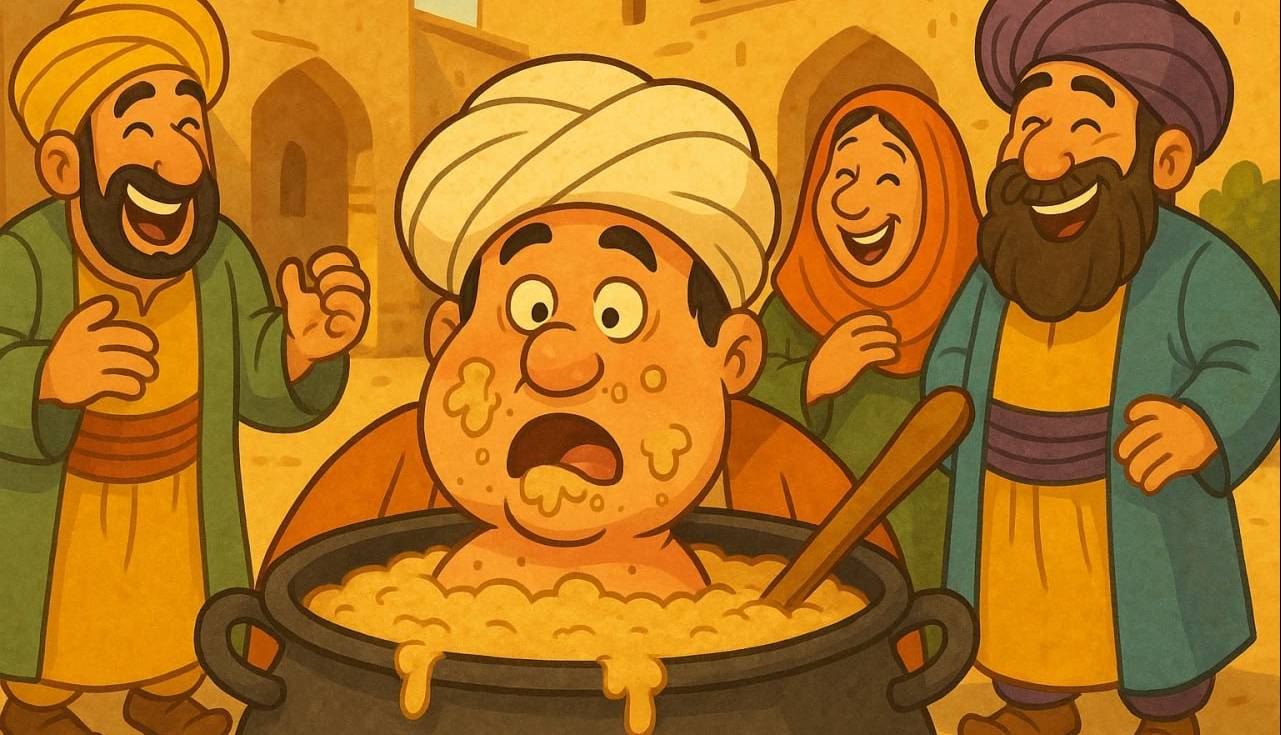 ماجرای مردی که از هولِ حلیم افتاد تو دیگ! 