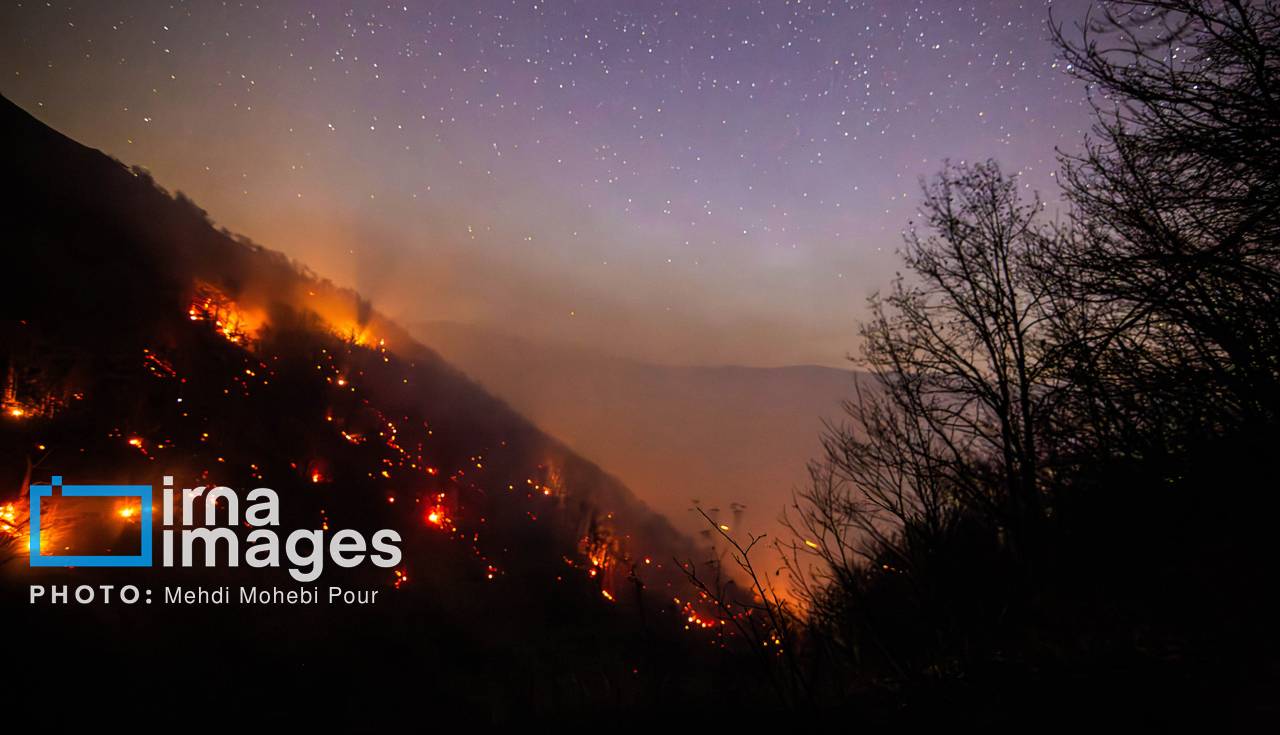آتشسوزی در نقاط مختلف جنگلهای مازندران مهار شد