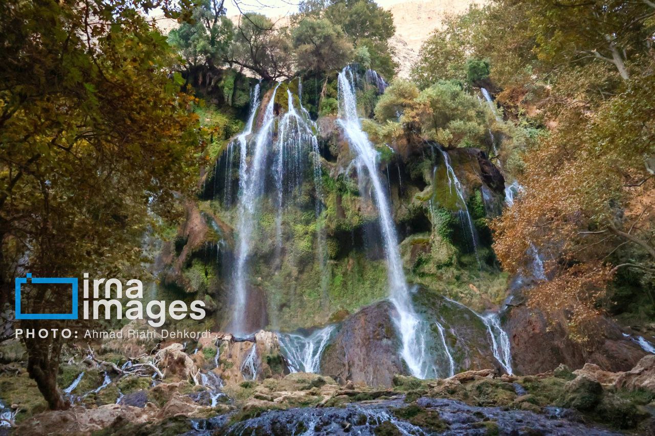 آبشار «زردلیمه» سکوت پاییزی زاگرس