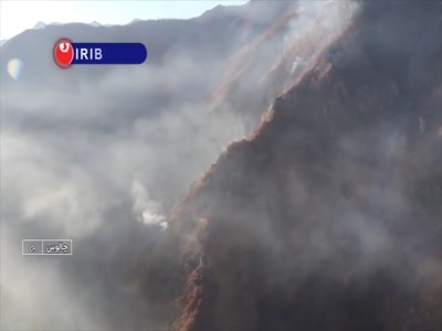 آخرین تصاویر از اطفای حریق در جنگل الیت چالوس