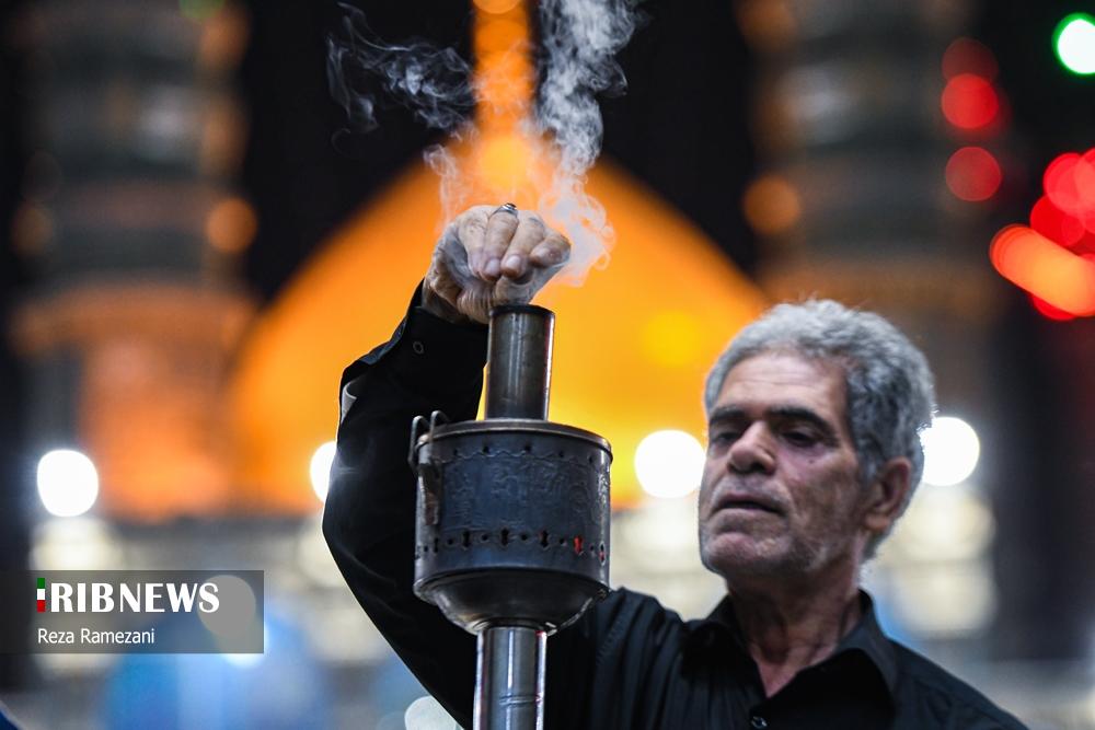 حال و هوای شب شهادت حضرت زهرا(س) در حرم بانوی کریمه