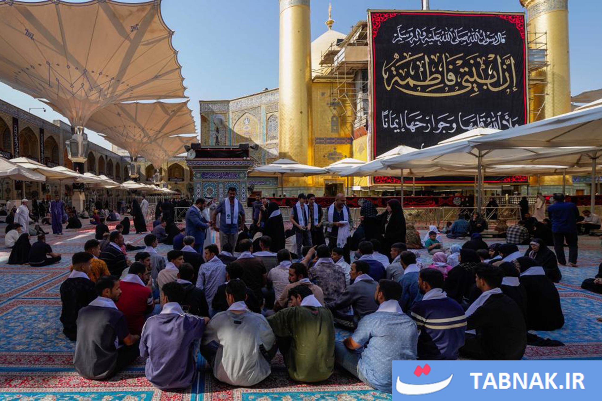 حرم مطهر حضرت علی (علیه السلام) در سالروز شهادت حضرت فاطمه زهرا (سلام االله علیها)