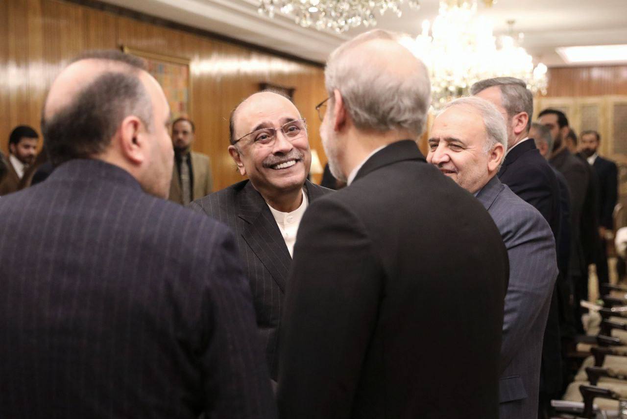 عکس/ دیدار و گفتگوی علی لاریجانی با رئیس جمهور پاکستان 