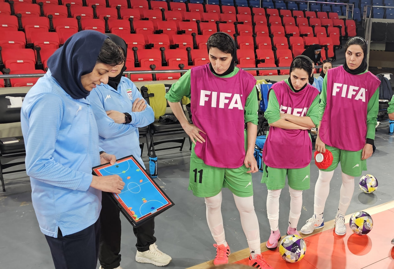 گزارش تصویری از تمرین تیم ملی فوتسال بانوان