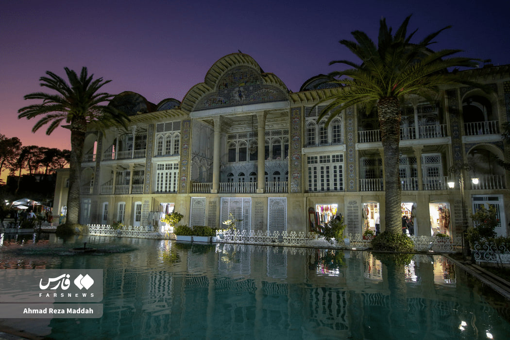 تصاویر دیدنی از باغ ارم شیراز