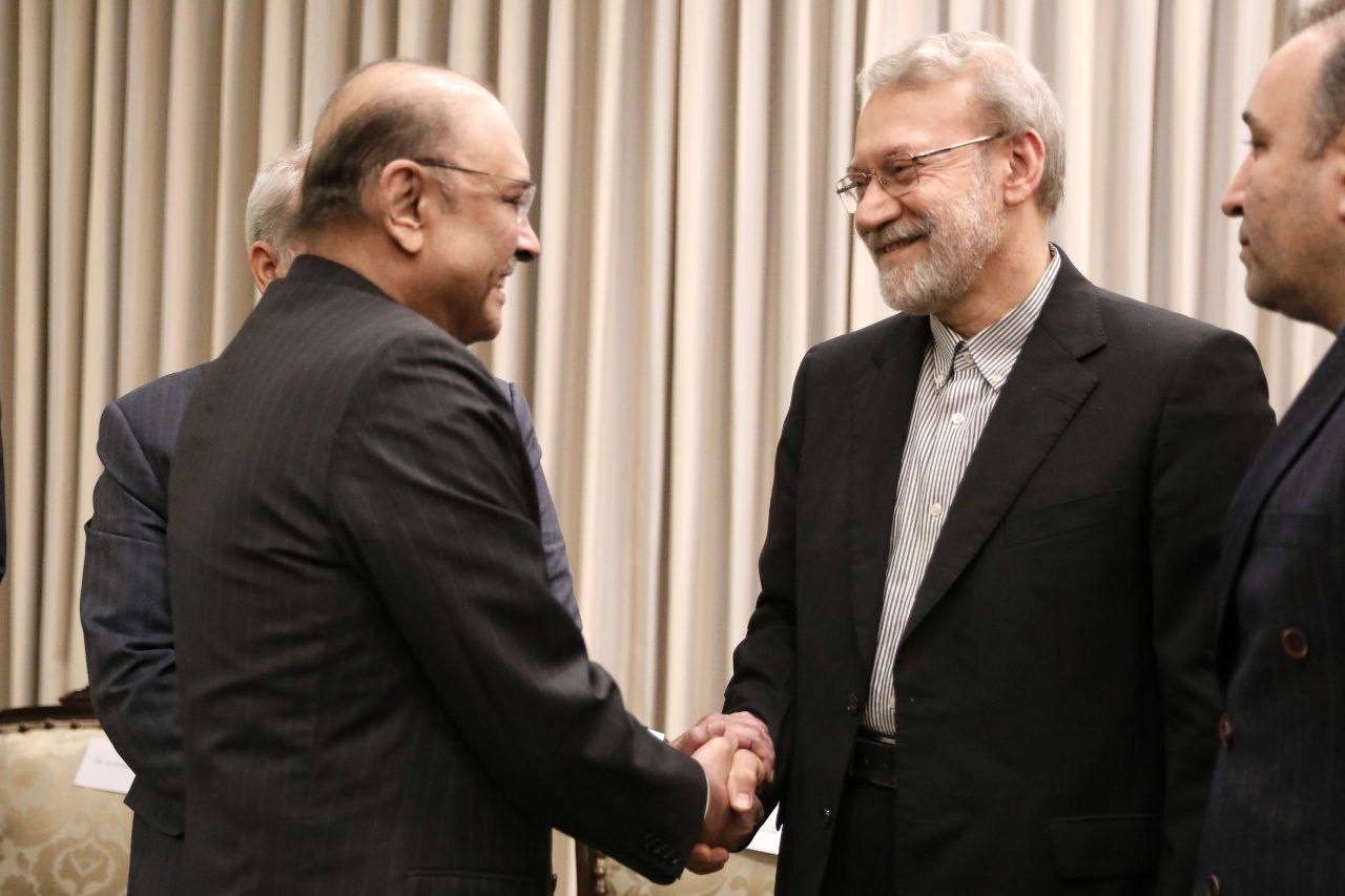 عکس/ دیدار و گفتگوی علی لاریجانی با رئیس جمهور پاکستان 