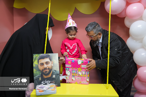 عکس/ جشن تولدی کوچک برای دختر قهرمان بزرگ