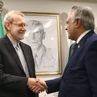 خوشامدگویی وزیر خارجه پاکستان به لاریجانی و هیات همراه