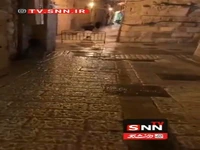 بارش باران روح‌افزا در مسجدالاقصی همزمان با اذان صبح